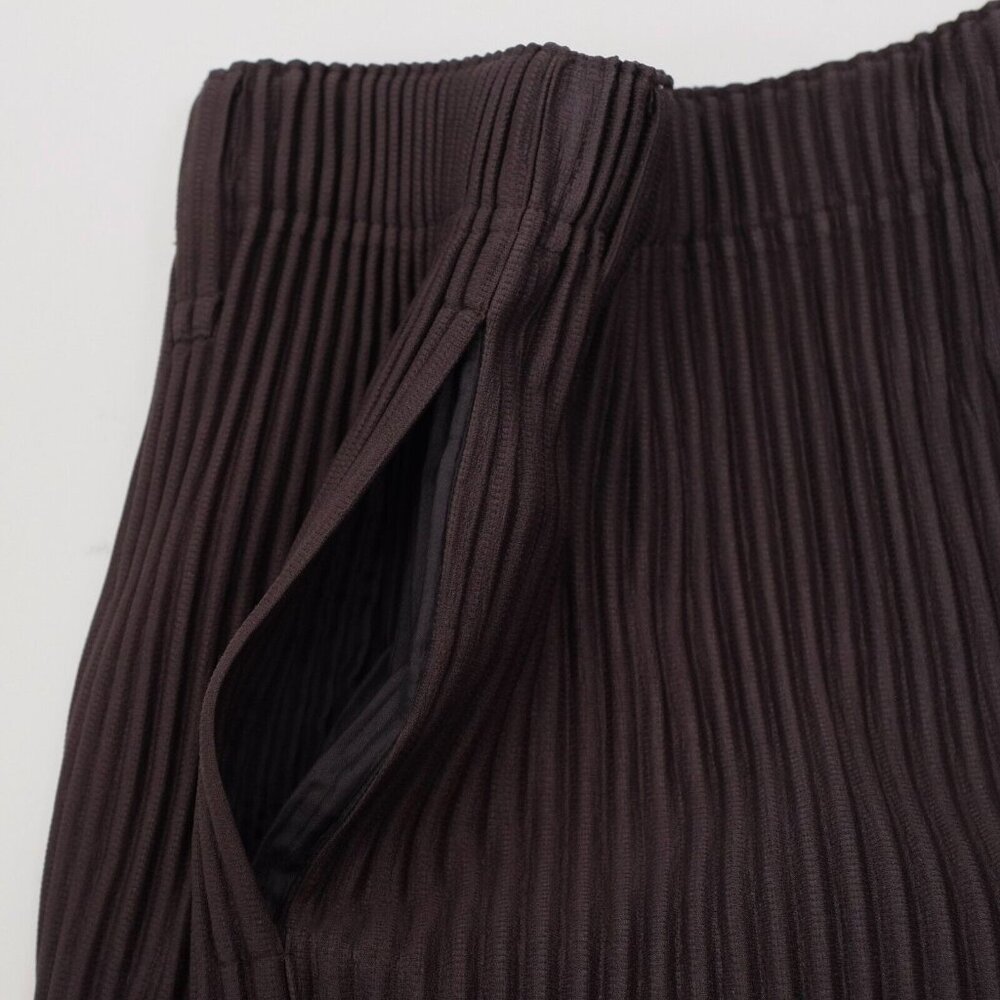 Issey Miyake Homme Plisse 2 / Medium shorts cropped pants matte black w/pockets - Picture 8 of 11